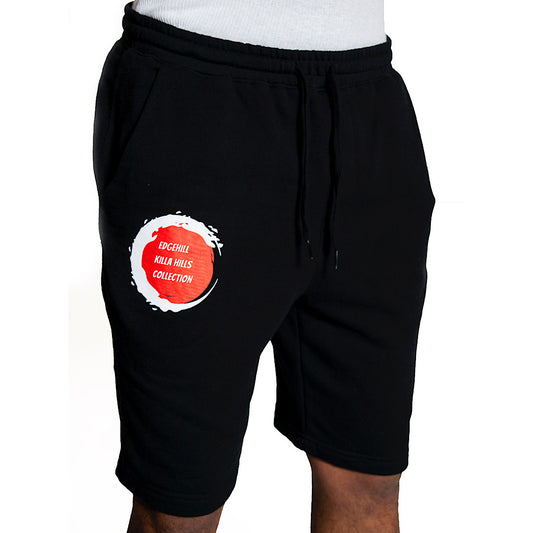 Edge Hill Killa Hills Black Cotton Shorts