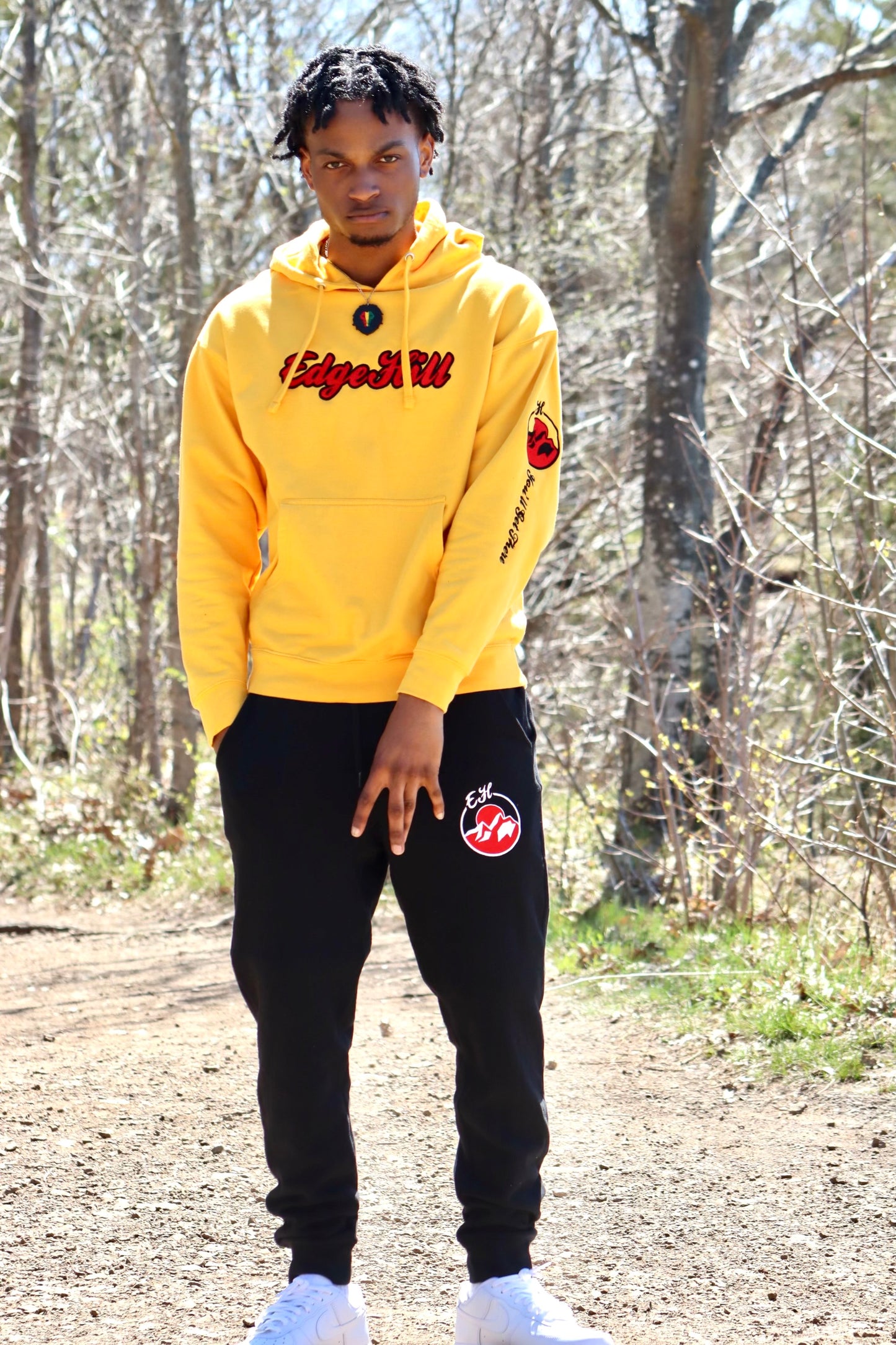 KIlla HIlls Embroidered Yellow Hoodie