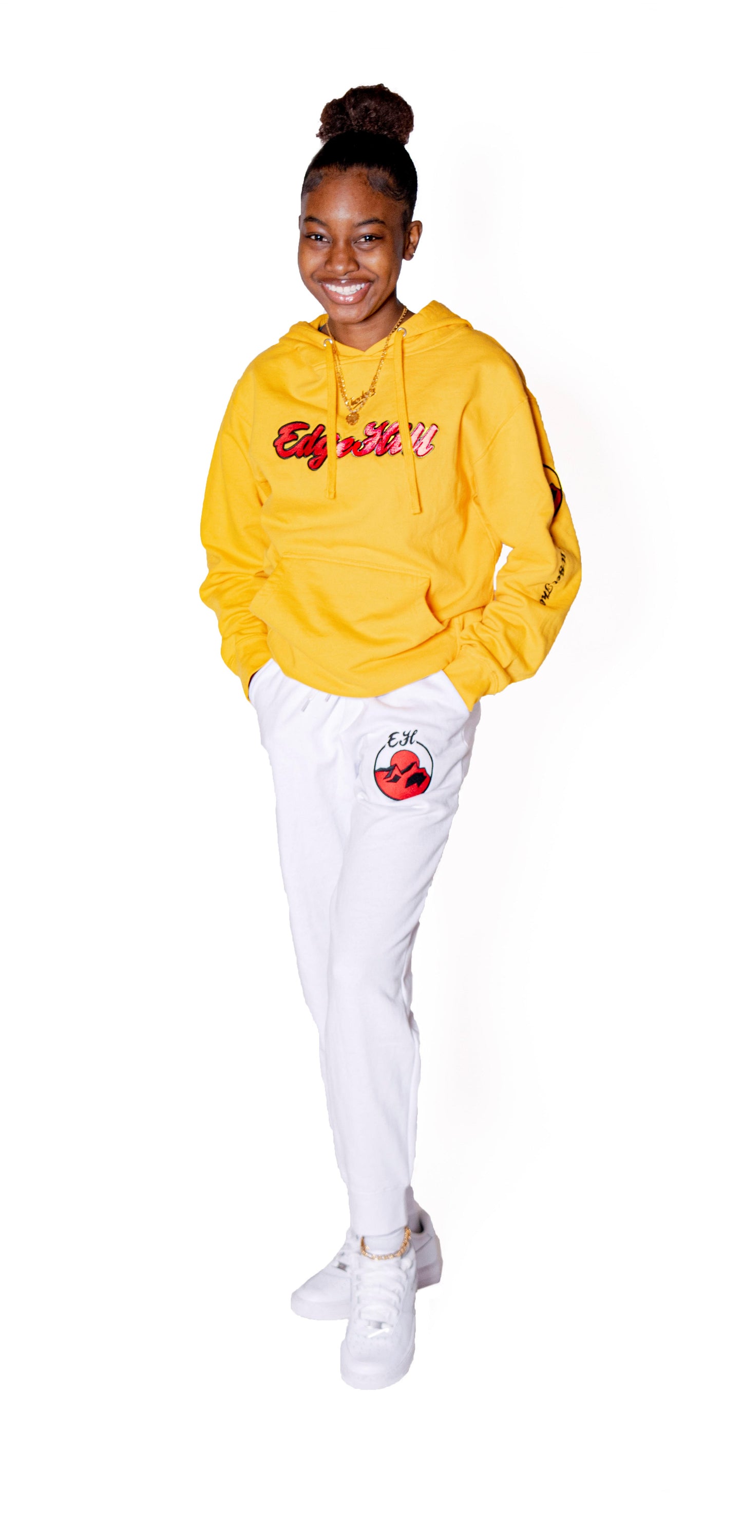 KIlla HIlls Embroidered Yellow Hoodie