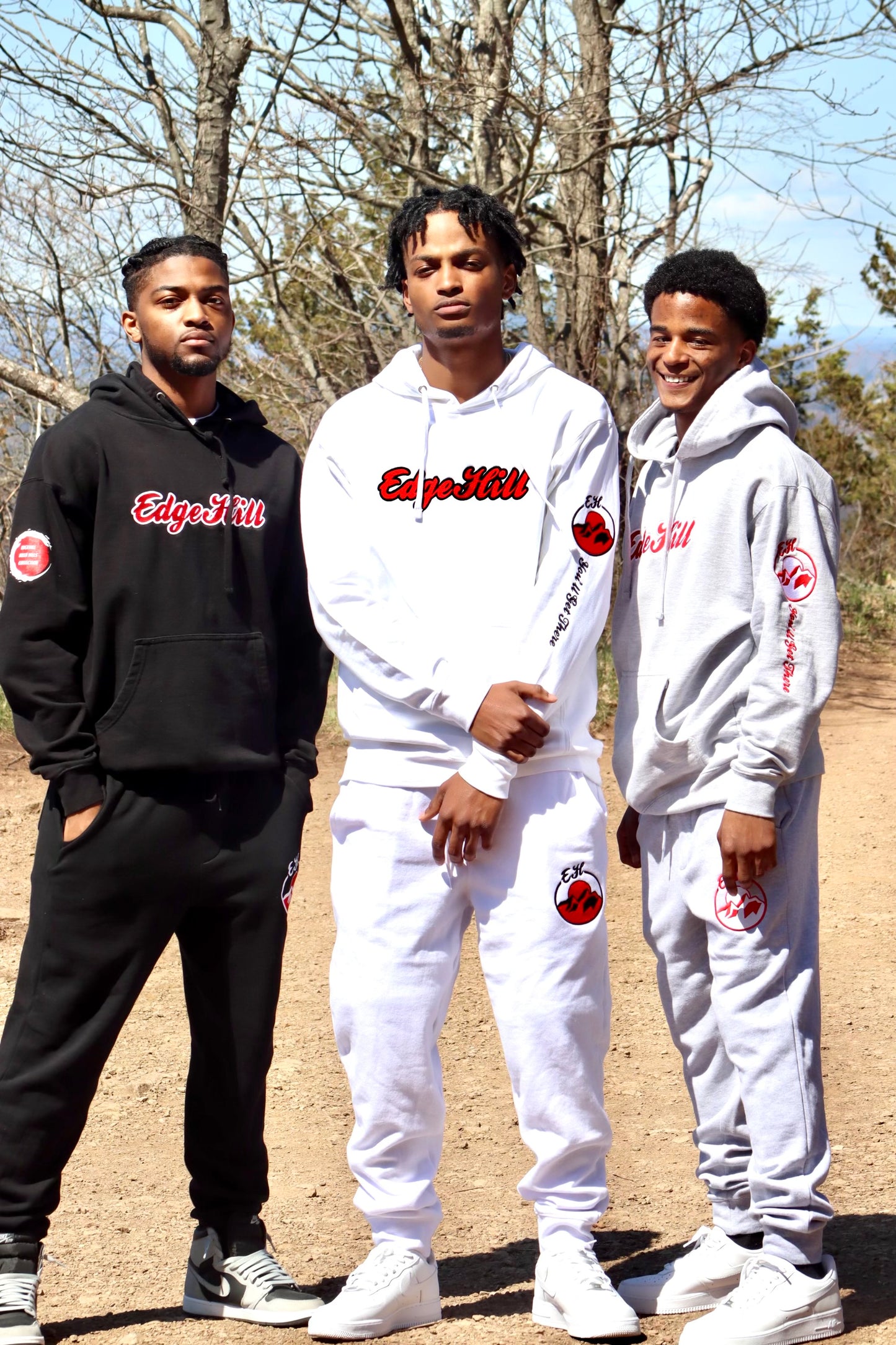 Killa Hills White Embroidered Hoodie