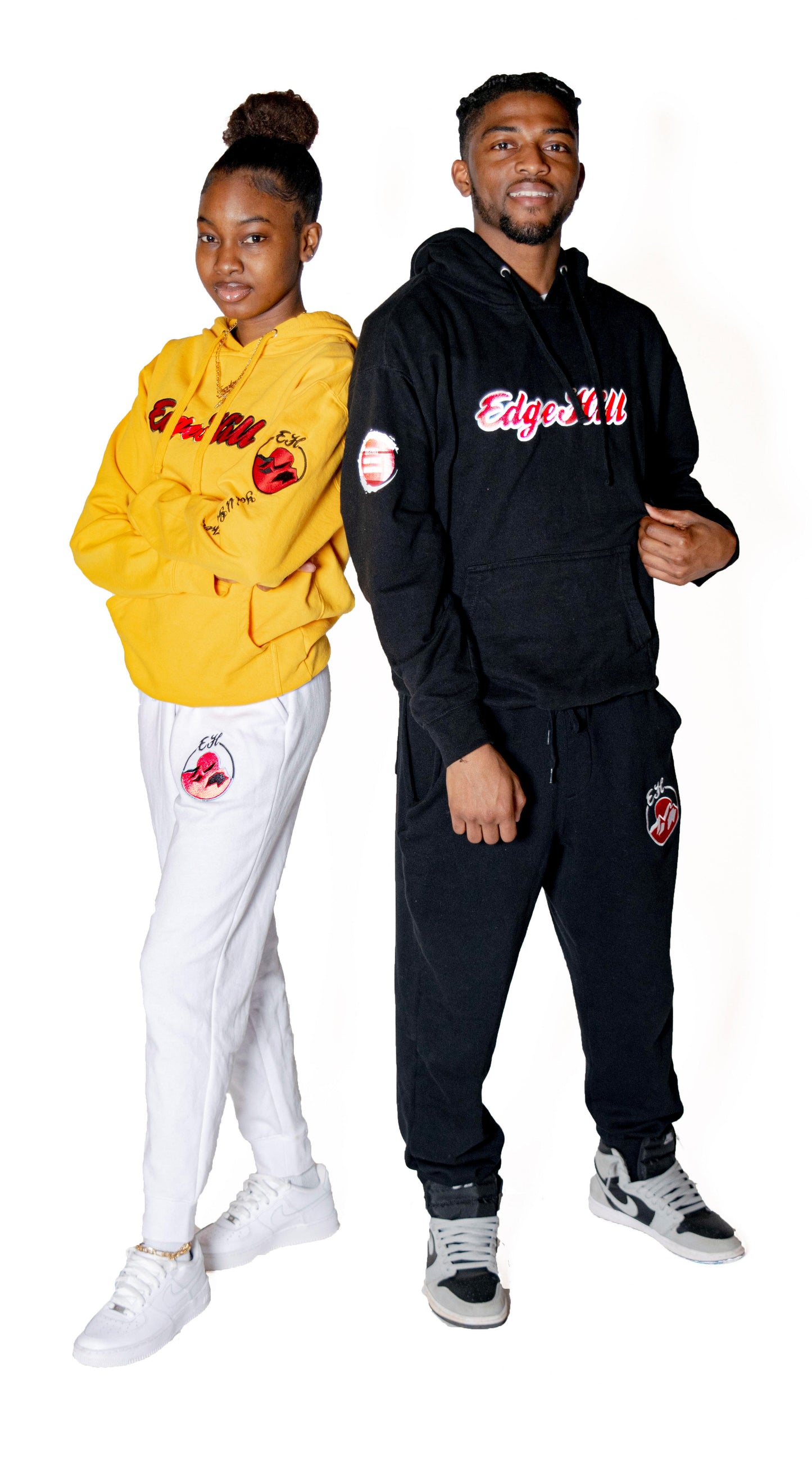 Killa Hills Black Embroidered Hoodie