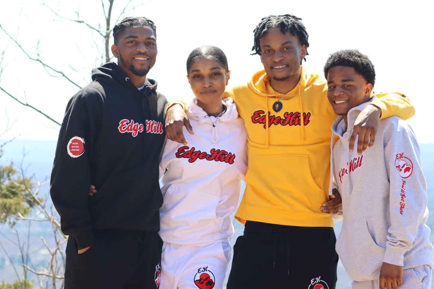 Killa Hills White Embroidered Hoodie